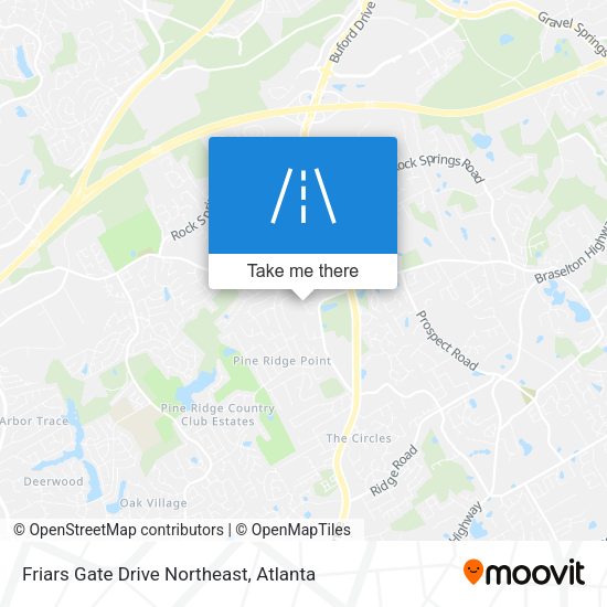 Mapa de Friars Gate Drive Northeast