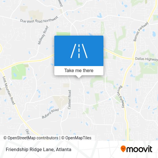Mapa de Friendship Ridge Lane