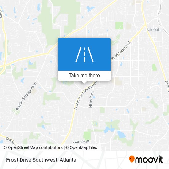 Mapa de Frost Drive Southwest