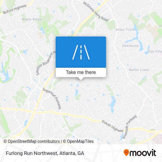 Mapa de Furlong Run Northwest