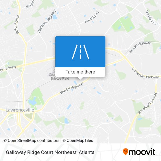 Mapa de Galloway Ridge Court Northeast