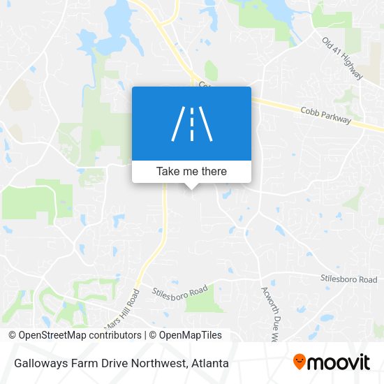 Mapa de Galloways Farm Drive Northwest