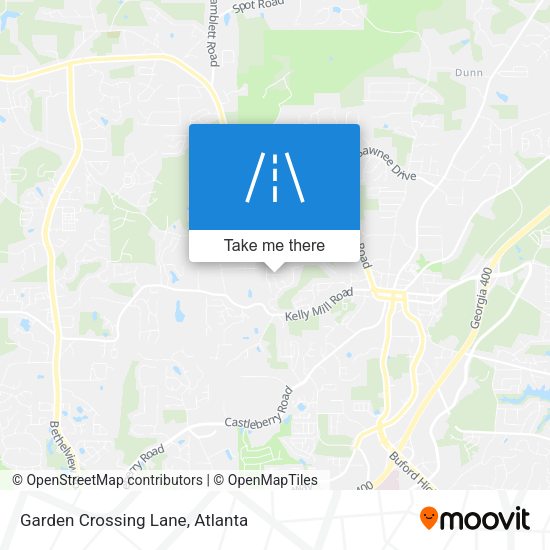 Garden Crossing Lane map