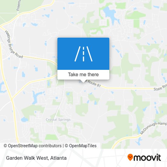 Mapa de Garden Walk West