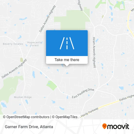Garner Farm Drive map