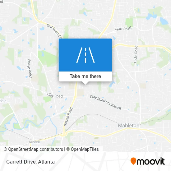 Garrett Drive map