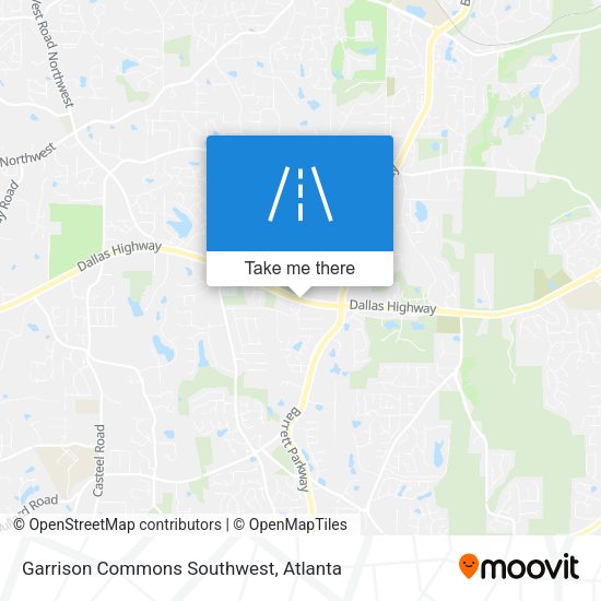 Mapa de Garrison Commons Southwest