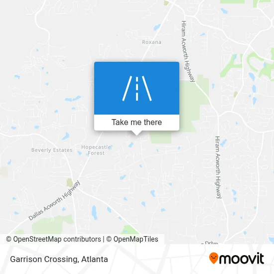 Garrison Crossing map