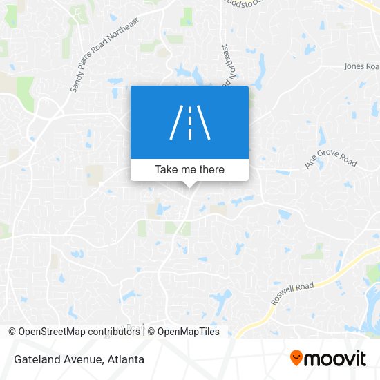 Mapa de Gateland Avenue