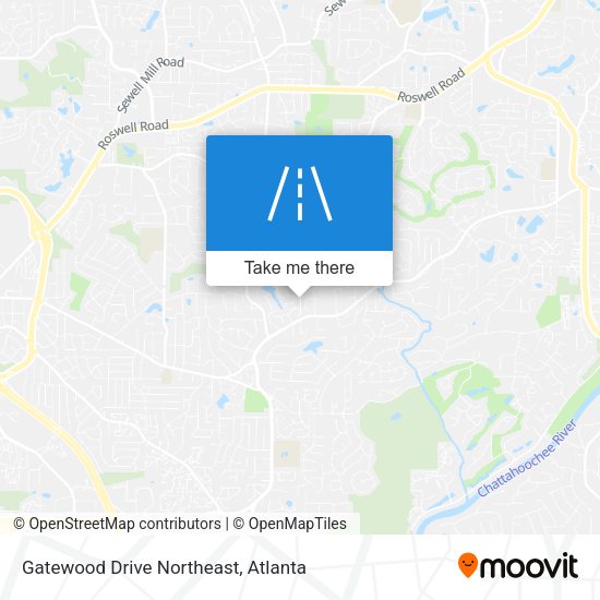 Mapa de Gatewood Drive Northeast