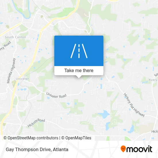 Gay Thompson Drive map