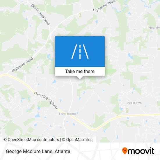 Mapa de George Mcclure Lane