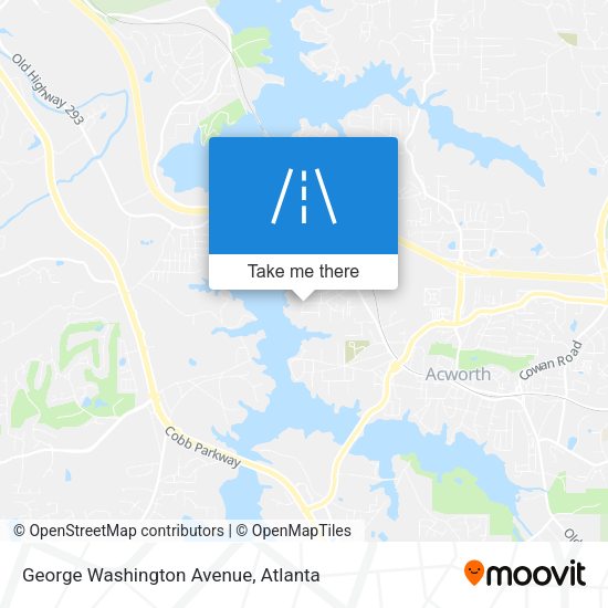 George Washington Avenue map