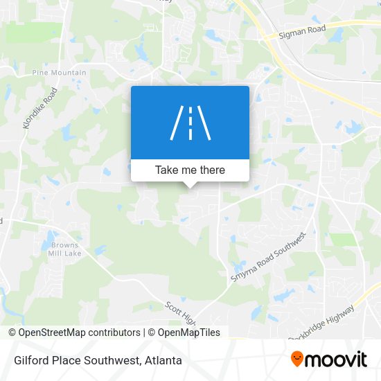 Gilford Place  Southwest map