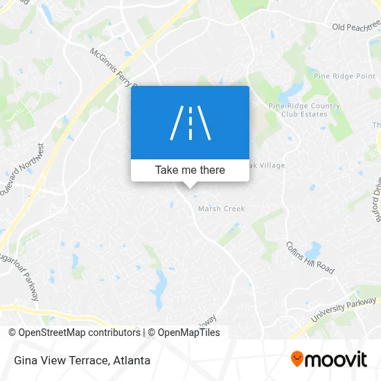 Gina View Terrace map