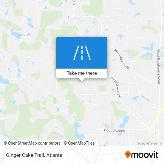 Ginger Cake Trail map