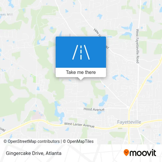 Gingercake Drive map