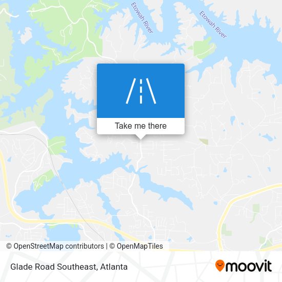 Glade Road Southeast map