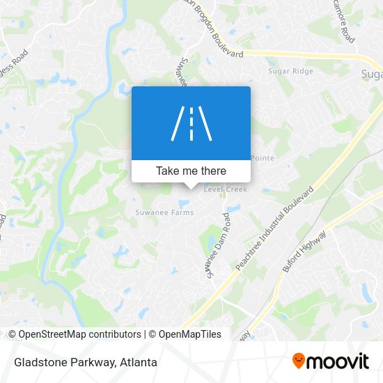 Gladstone Parkway map