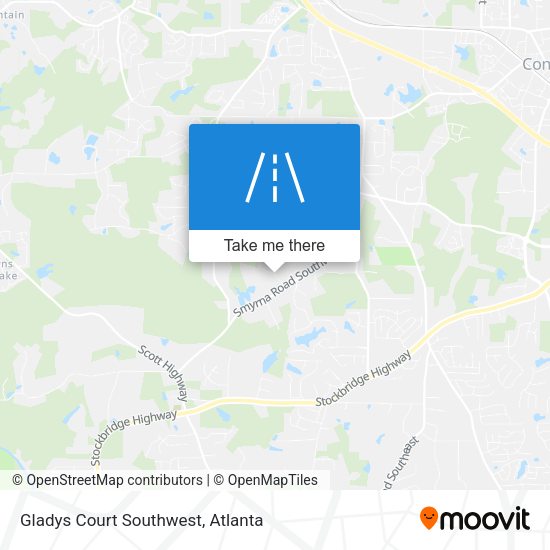Mapa de Gladys Court Southwest