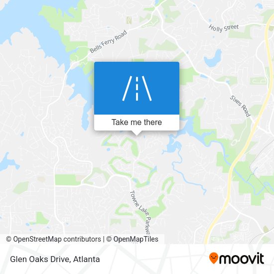 Mapa de Glen Oaks Drive