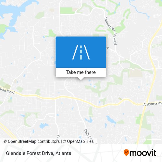 Mapa de Glendale Forest Drive