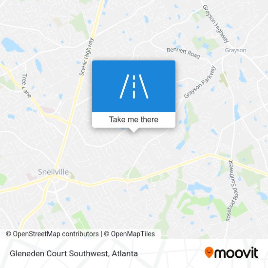 Mapa de Gleneden Court Southwest