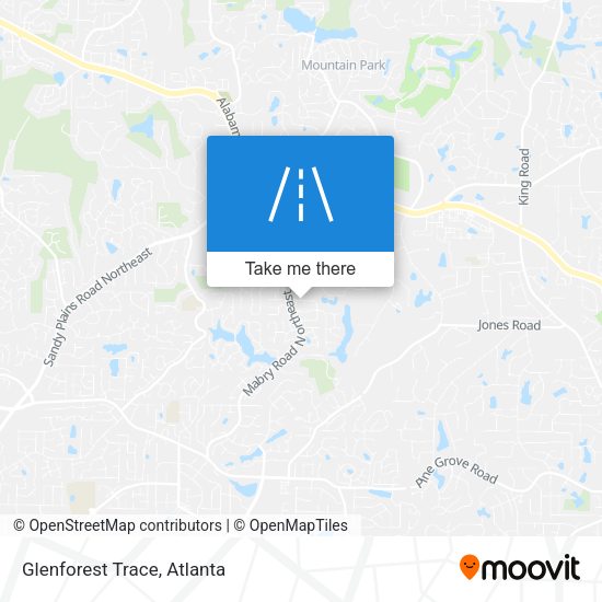 Mapa de Glenforest Trace