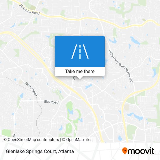 Mapa de Glenlake Springs Court