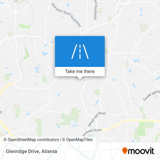 Glenridge Drive map