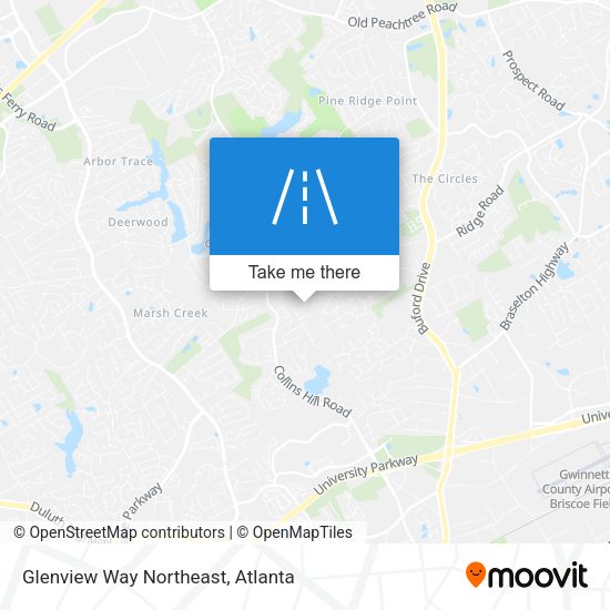 Glenview Way Northeast map
