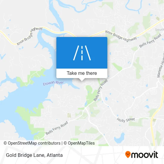 Gold Bridge Lane map