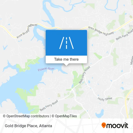 Gold Bridge Place map