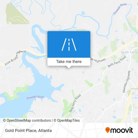 Gold Point Place map