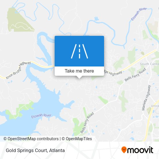 Mapa de Gold Springs Court
