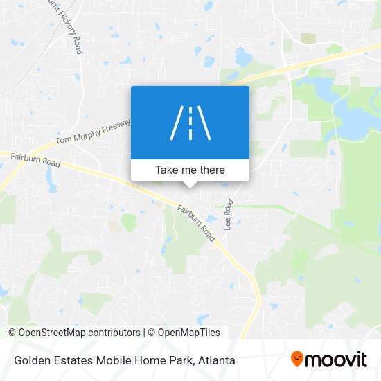Golden Estates Mobile Home Park map