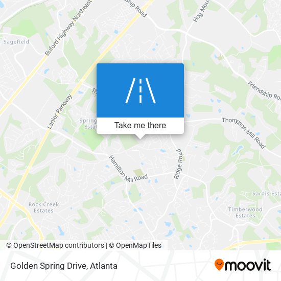 Golden Spring Drive map