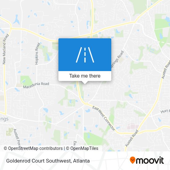 Goldenrod Court Southwest map