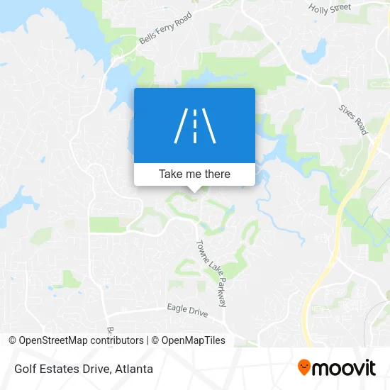 Golf Estates Drive map