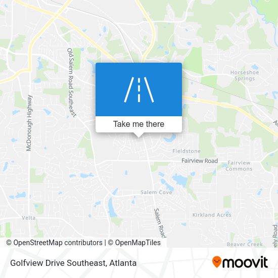 Mapa de Golfview Drive Southeast
