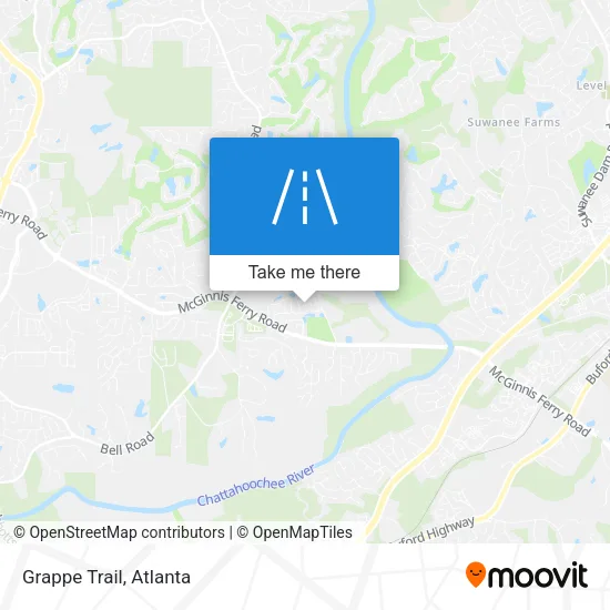 Grappe Trail map