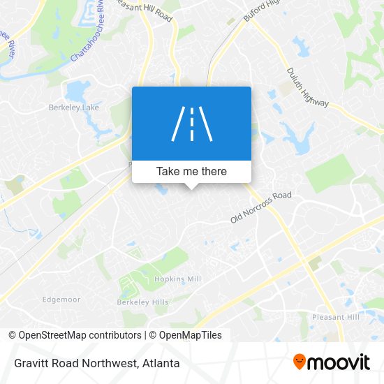 Gravitt Road Northwest map