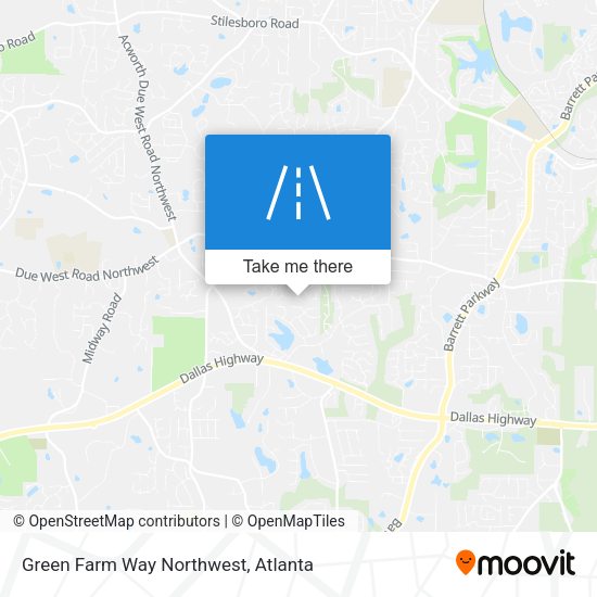 Green Farm Way Northwest map