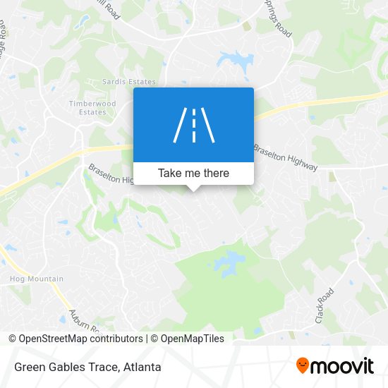 Mapa de Green Gables Trace