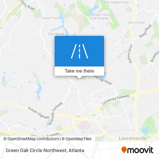 Mapa de Green Oak Circle Northwest