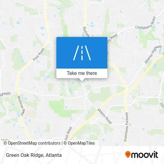 Green Oak Ridge map