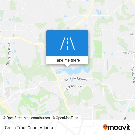 Green Trout Court map