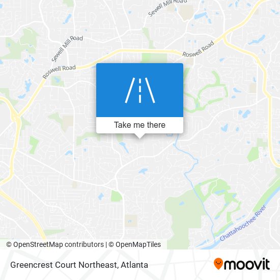 Greencrest Court Northeast map