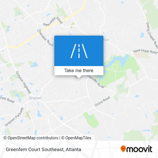 Mapa de Greenfem Court Southeast