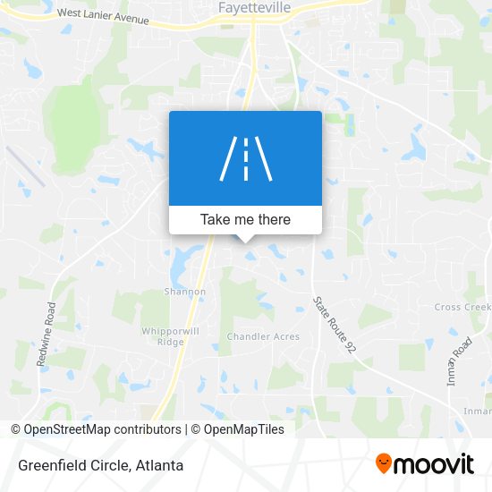 Mapa de Greenfield Circle